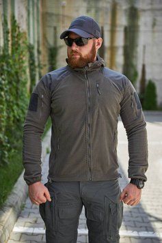 Флісова кофта вафелька Shark Skin Grey 422674-56 фото