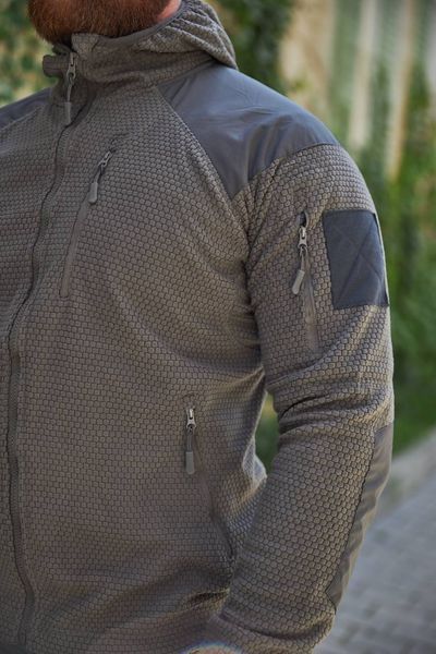 Флісова кофта вафелька Shark Skin Grey 422674-56 фото