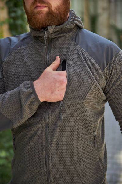 Флісова кофта вафелька Shark Skin Grey 422674-56 фото