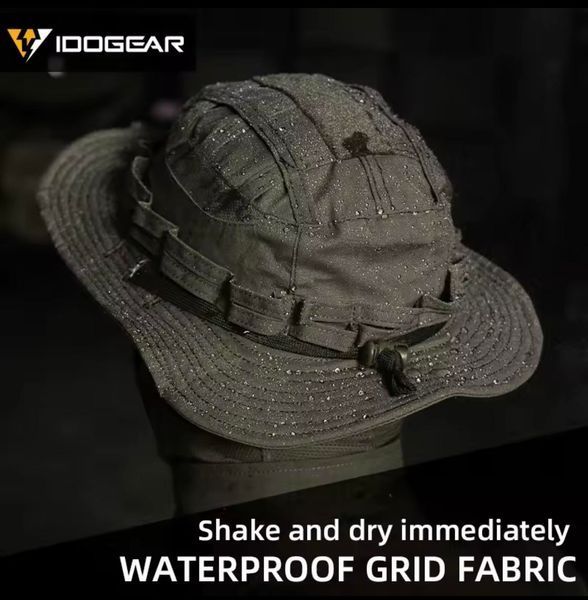 Панама IDOGEAR Boonie Hat Jungle Sun Hats Black 118503 фото