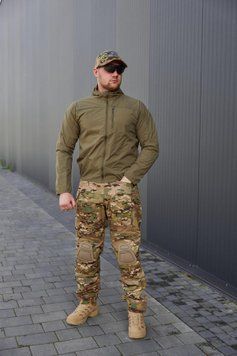 Легка літня куртка-вітровка 1.0 Olive 0242-46 фото