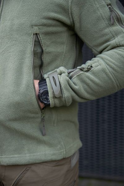 Чоловіча флісова кофта Esdy Olive 678091-48 фото
