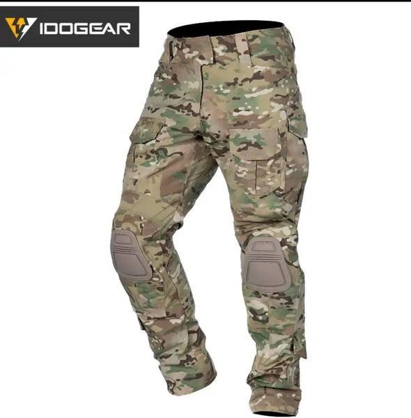 Штани тактичні з наколінниками IDOGEAR мультикам з еластичними вставками, розмір S 3890771-46 фото
