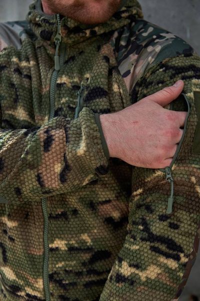 Флісова кофта вафелька Shark Skin Multicam  422670-46 фото