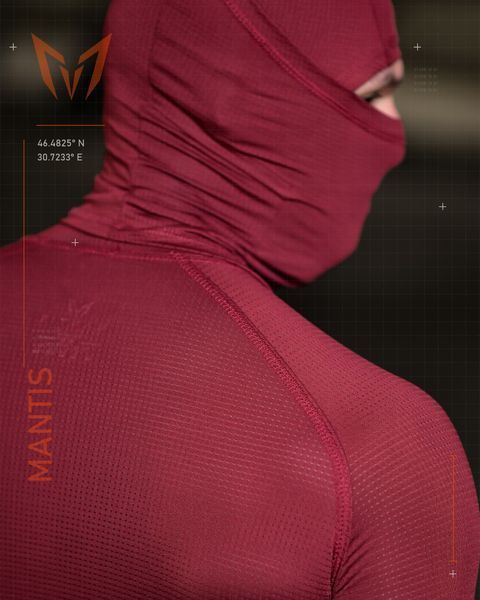 Потовідвідний Рашгард Mantis +балаклава Maroon  96923-4648 фото
