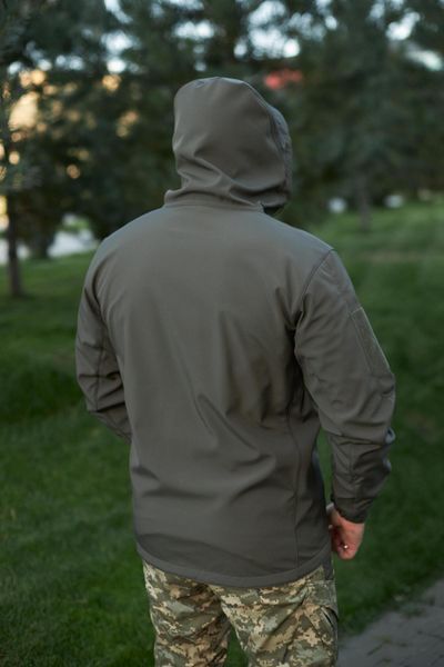 Куртка Soft Shell на флісі Олива Хакі 101057-44 фото