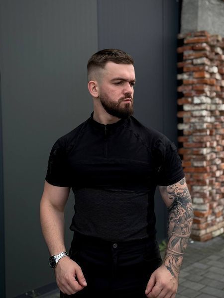 Бойова сорочка з коротким рукавом T-Shirt Black А33904-46 фото