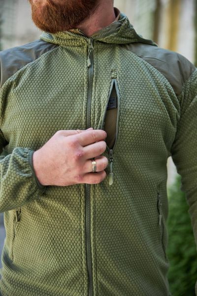 Флісова кофта вафелька Shark Skin Olive 422671-46 фото