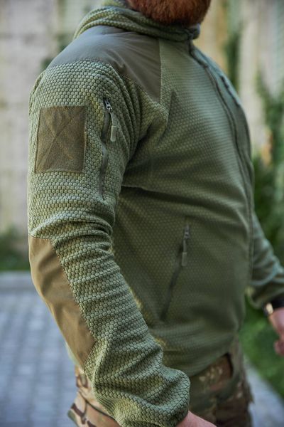 Флісова кофта вафелька Shark Skin Olive 422671-46 фото