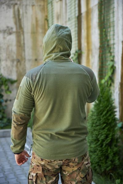 Флісова кофта вафелька Shark Skin Olive 422671-46 фото