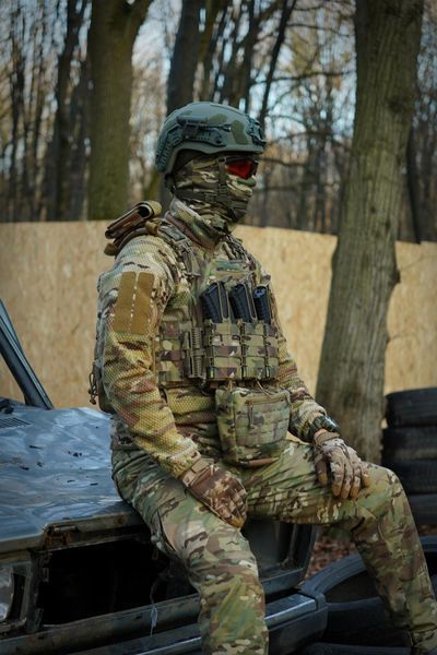 Комплект №3: Плитоноска Kiborg GU gen.2 + 8 підсумків Multicam 45004 фото