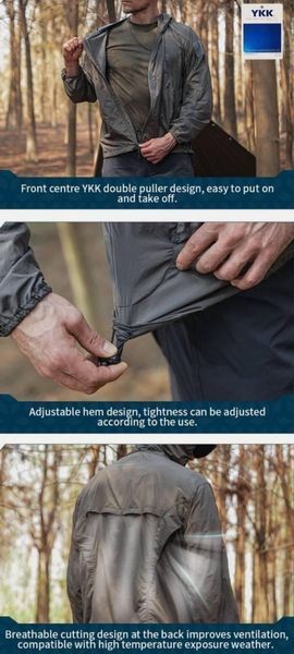 Штормовка Emersongear Bat wing sunscreen coat Shadow Grey 278402-48 фото