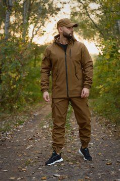 Костюм чоловічий soft shell на флісі Coyote  1699085426-46 фото