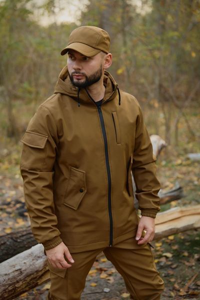 Костюм чоловічий soft shell на флісі Coyote  1699085426-46 фото